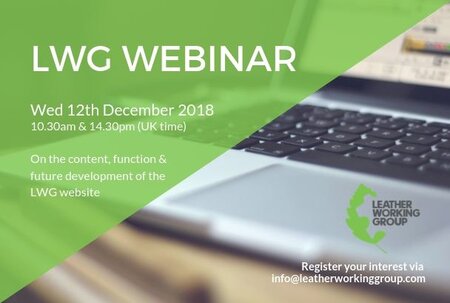 Webinar: LWG Website (12th December 2018)